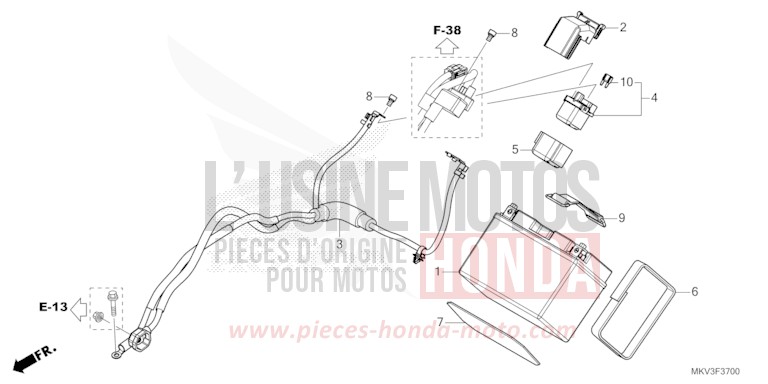 BATTERY for Forza 750 MAT JEANS BLUE MATALLIC (PB417) from 2021